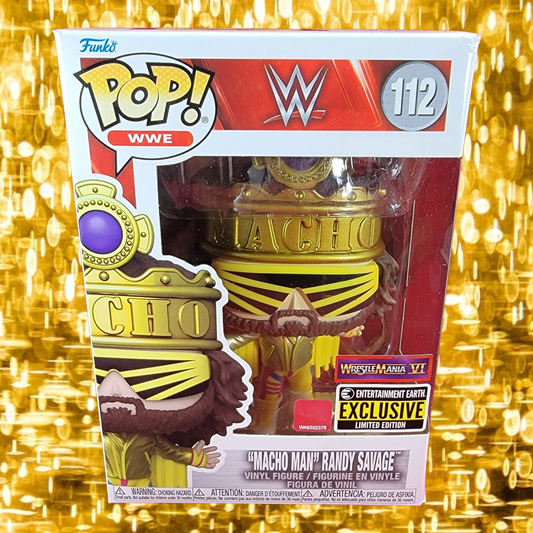 "Macho man" randy savage entertainment earth exclusive funko # 112 (nib)