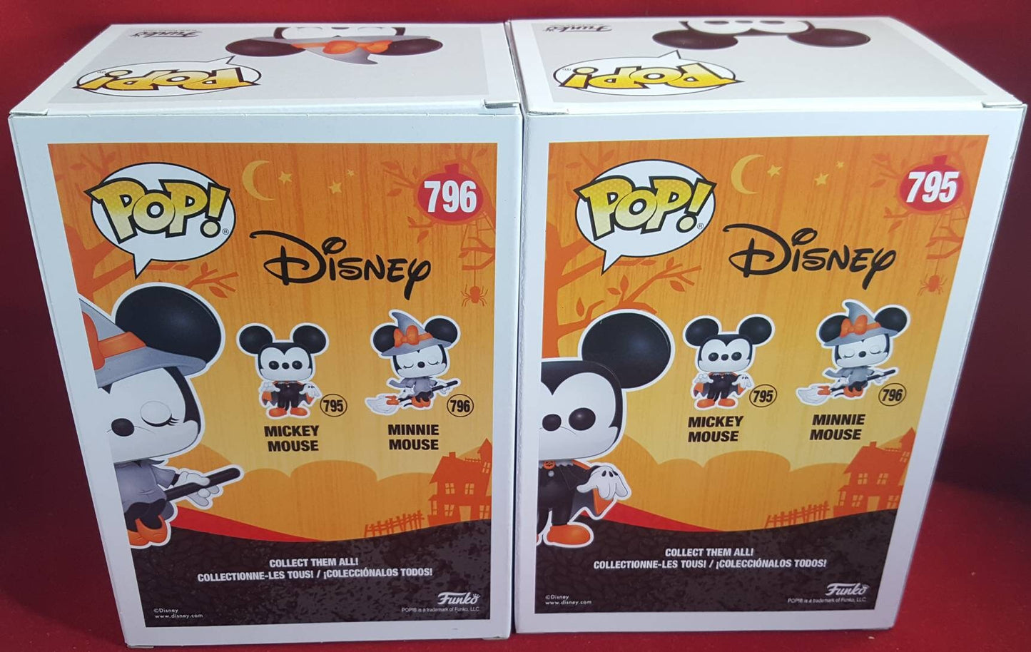 Mickey and Minnie Halloween Funko Set