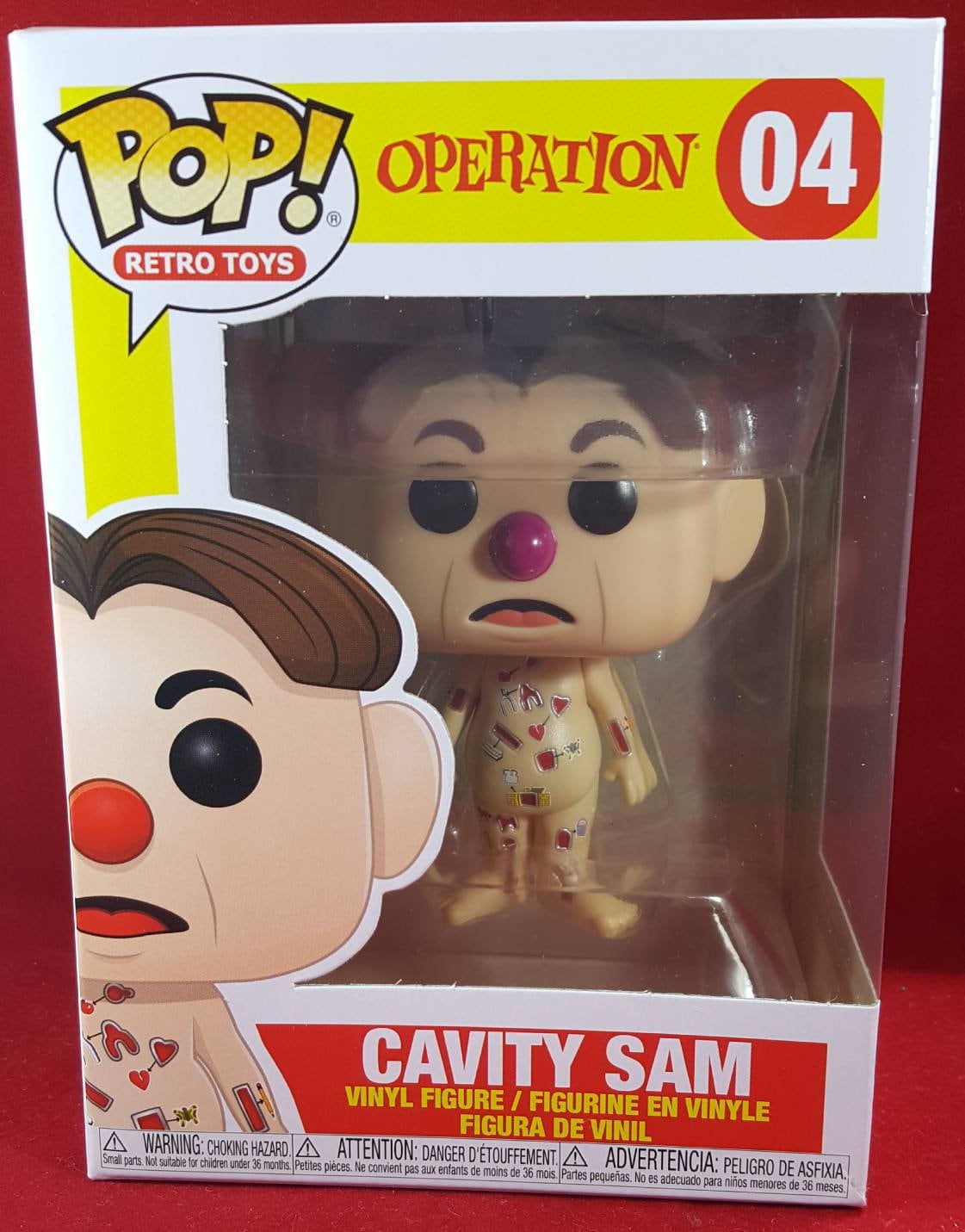 Operation Cavity Sam retro toy funko pop 04 in hand