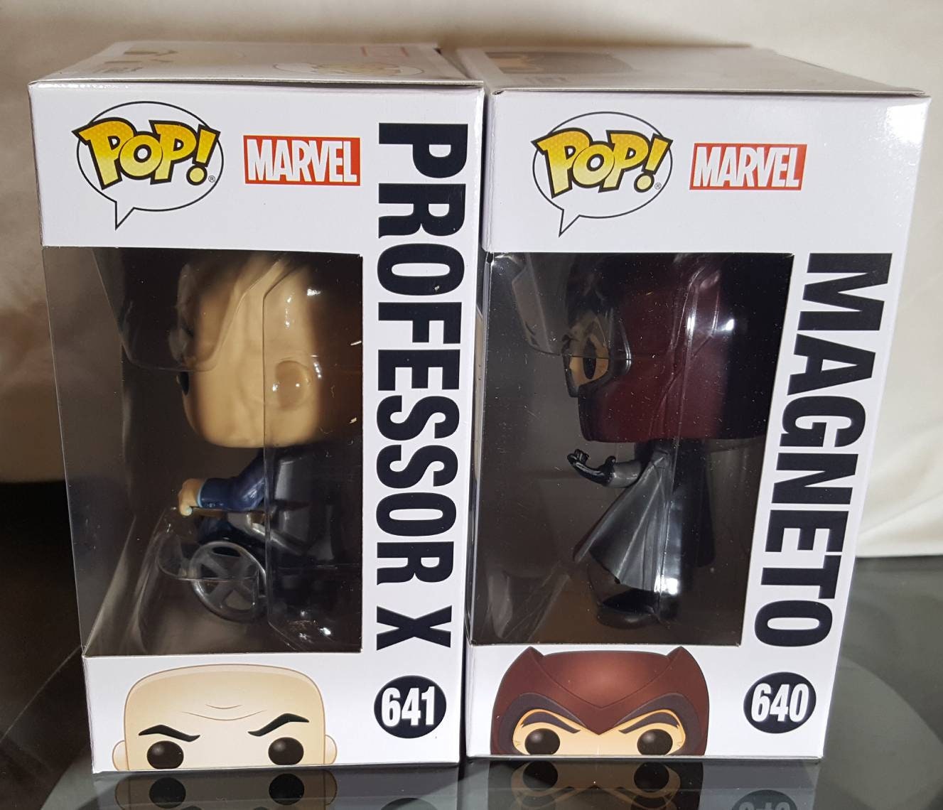 Professor X # 641 and Magneto # 640 Marvel Funko Set