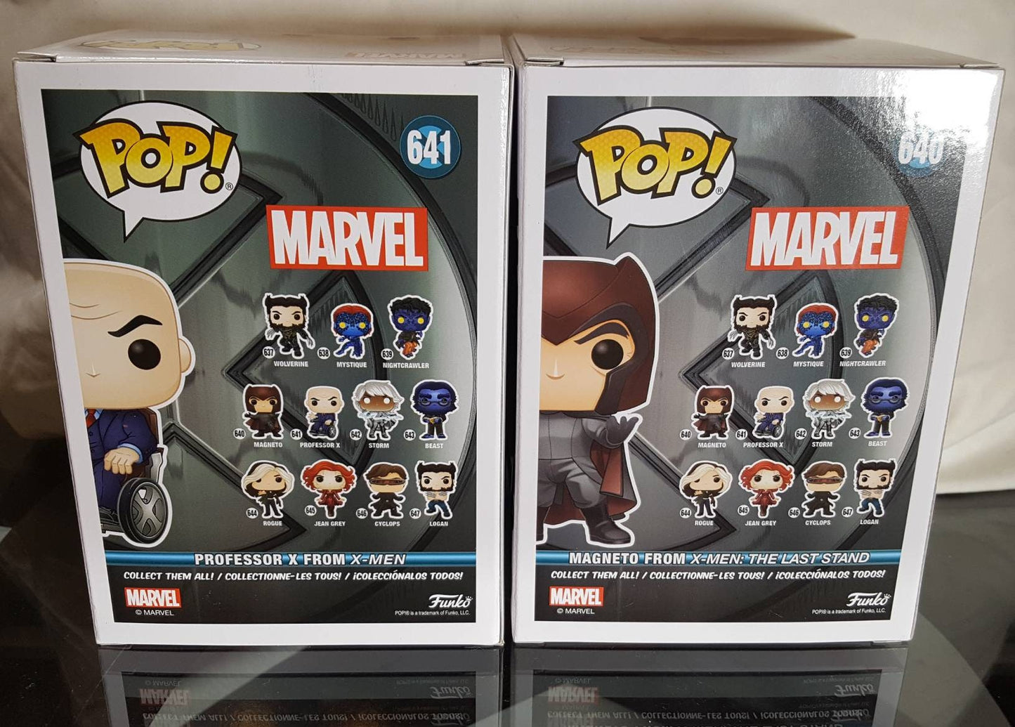 Professor X # 641 and Magneto # 640 Marvel Funko Set