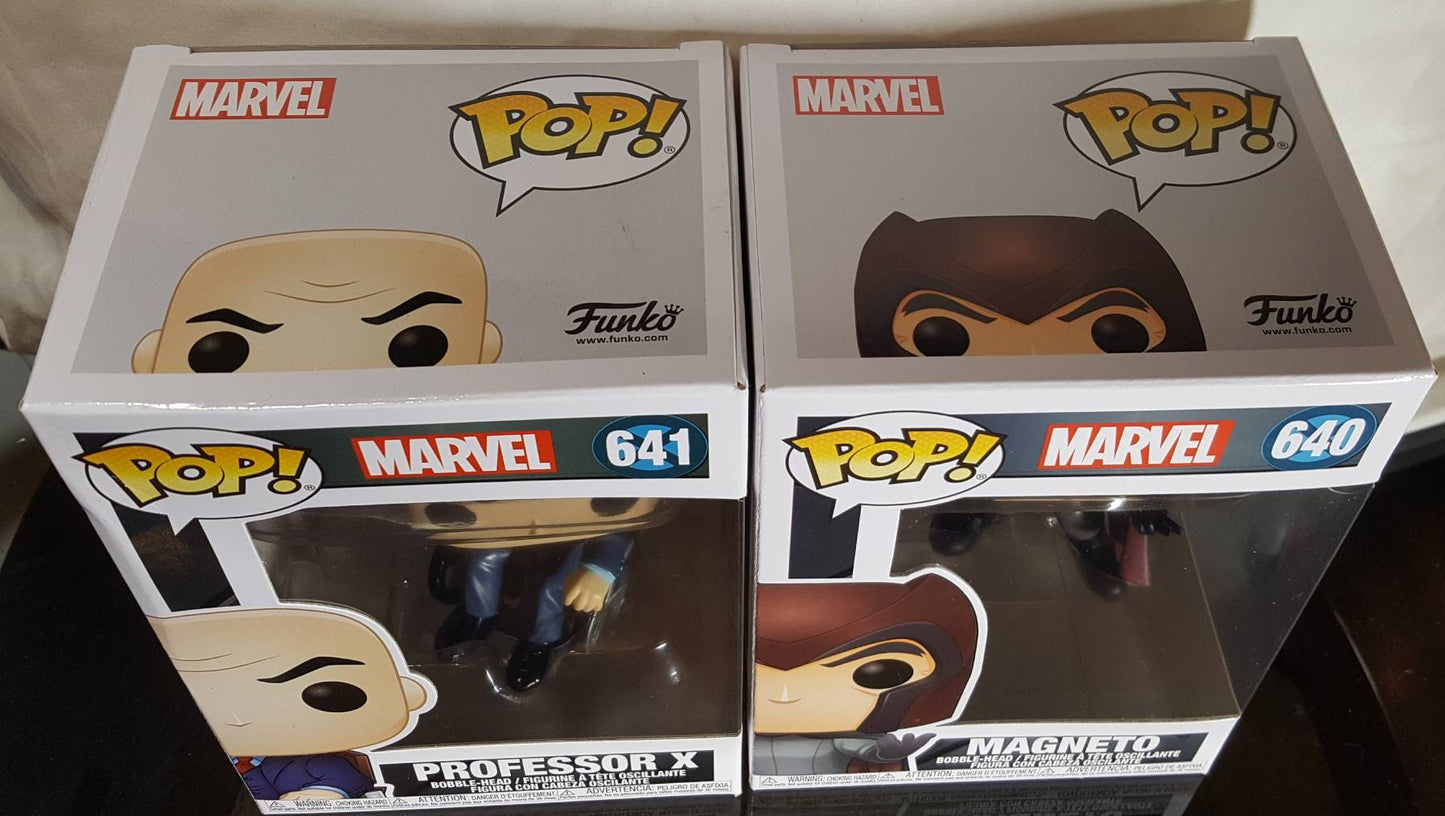 Professor X # 641 and Magneto # 640 Marvel Funko Set