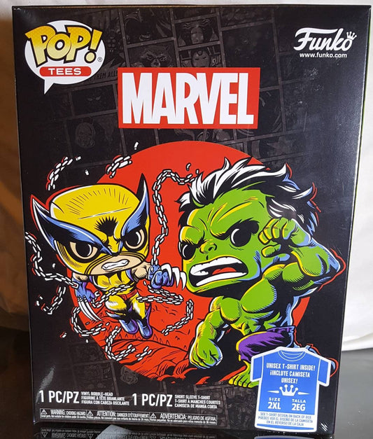 New Marvel xxl pop tee set. includes metallic Wolverine Target Exclusive