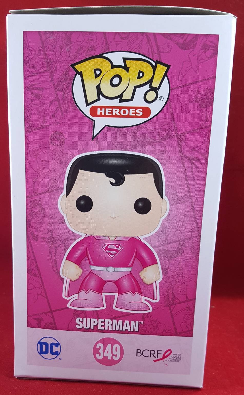 Breast Cancer Awareness Month DC Superman Funko # 349