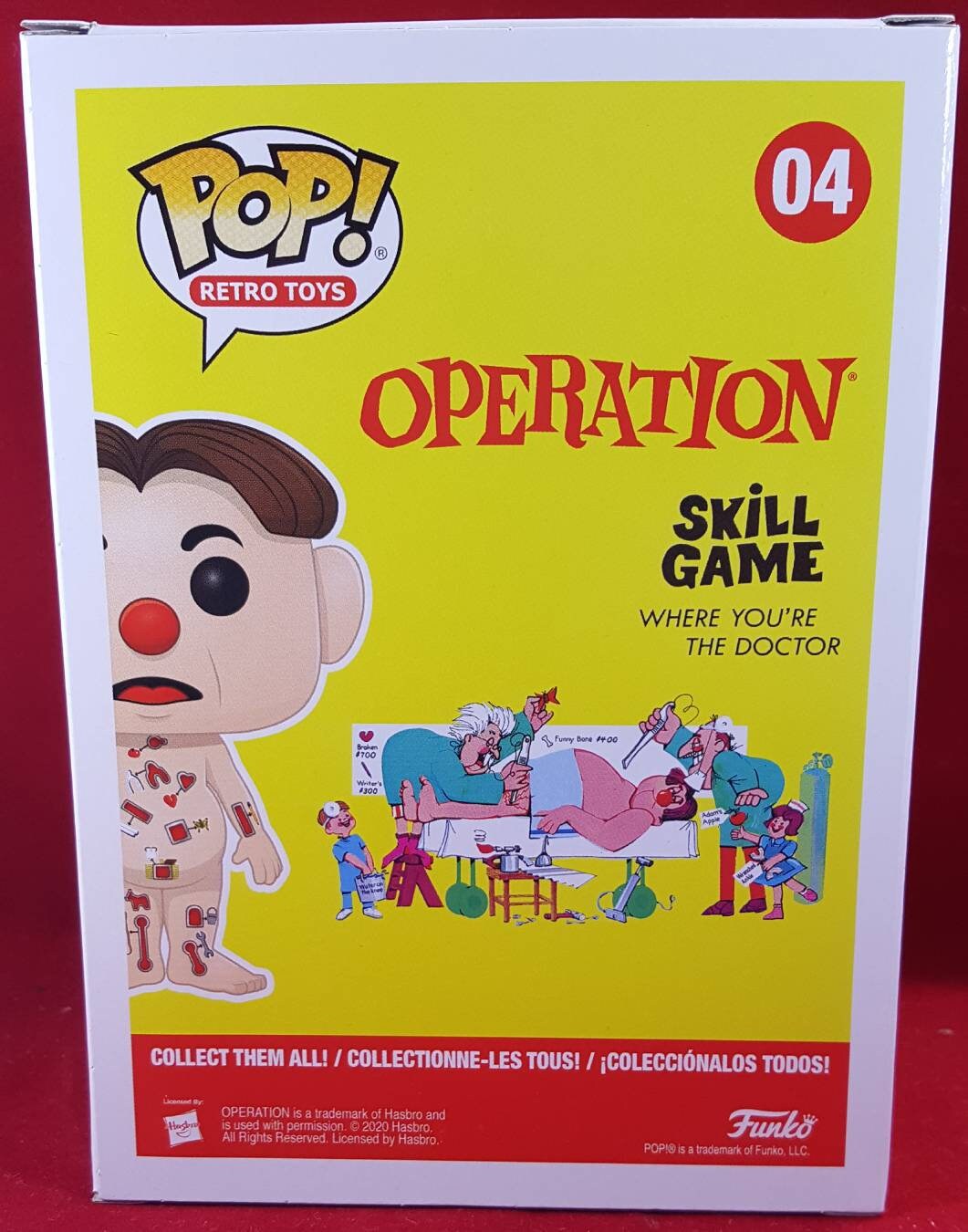 Operation Cavity Sam retro toy funko pop 04 in hand