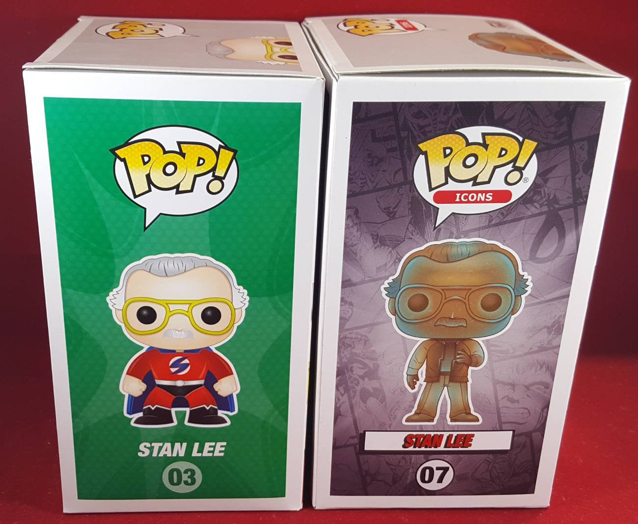Stan lee funko set 03 and 07 (nib)