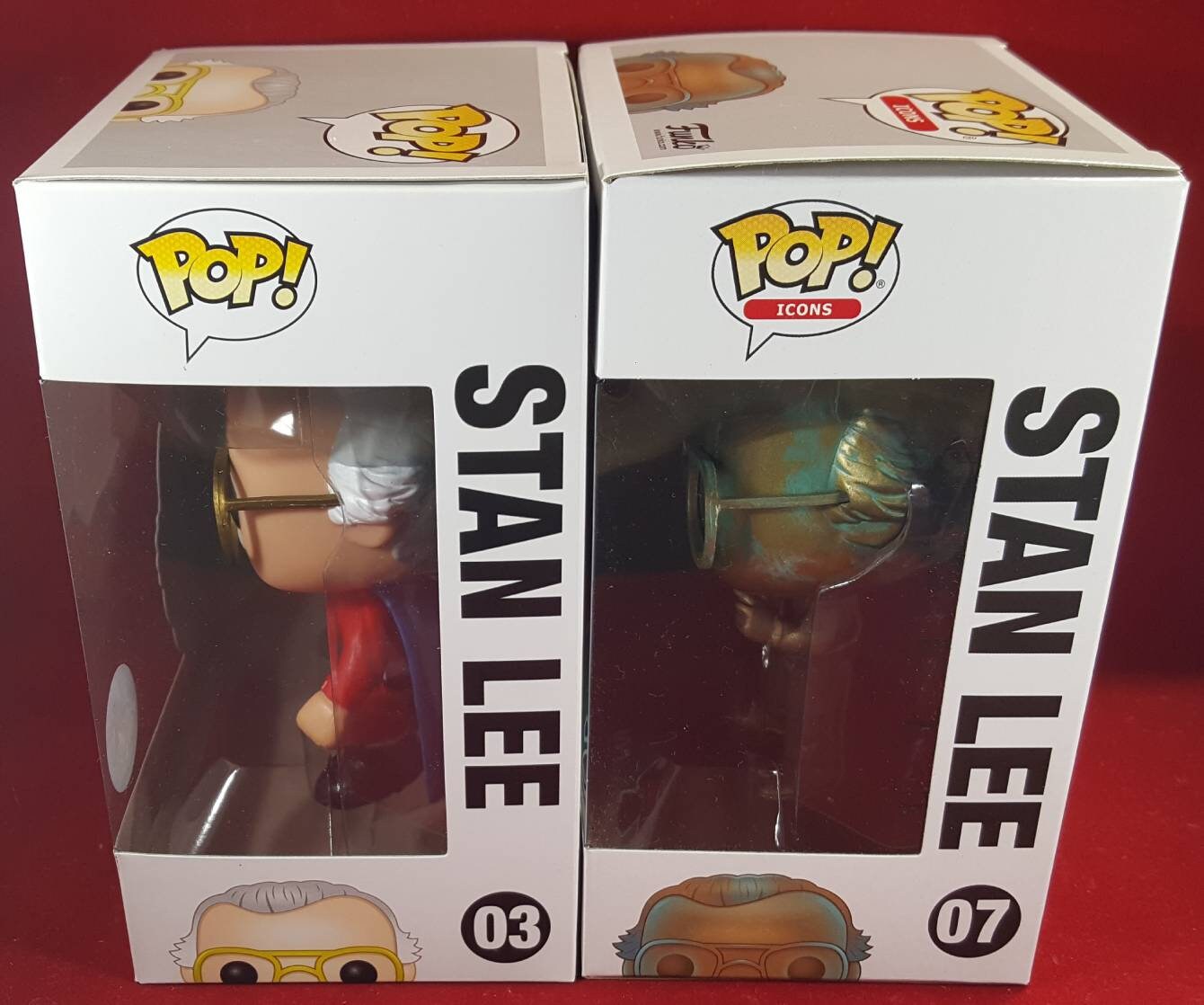 Stan lee funko set 03 and 07 (nib)