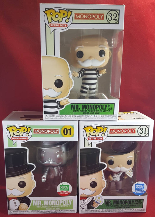 Mr. monopoly funko set (nib)