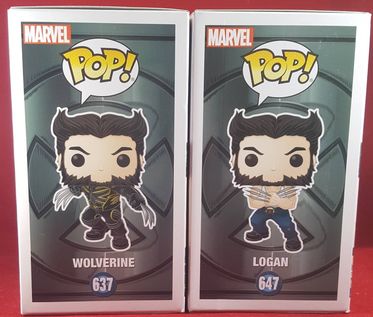 Wolverine Logan funko set # 637 and # 647 from Marvel