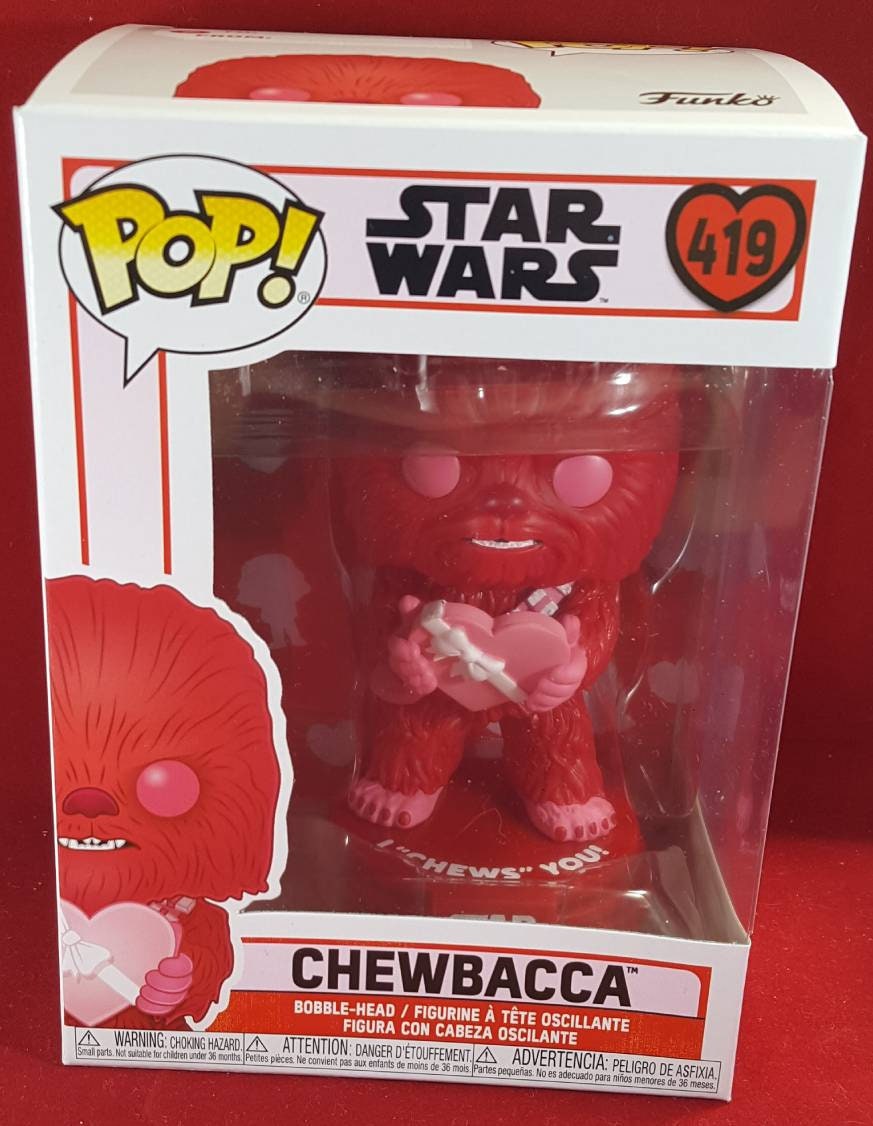 Chewbacca Valentine's Funko # 419 Star Wars Pop (nib)