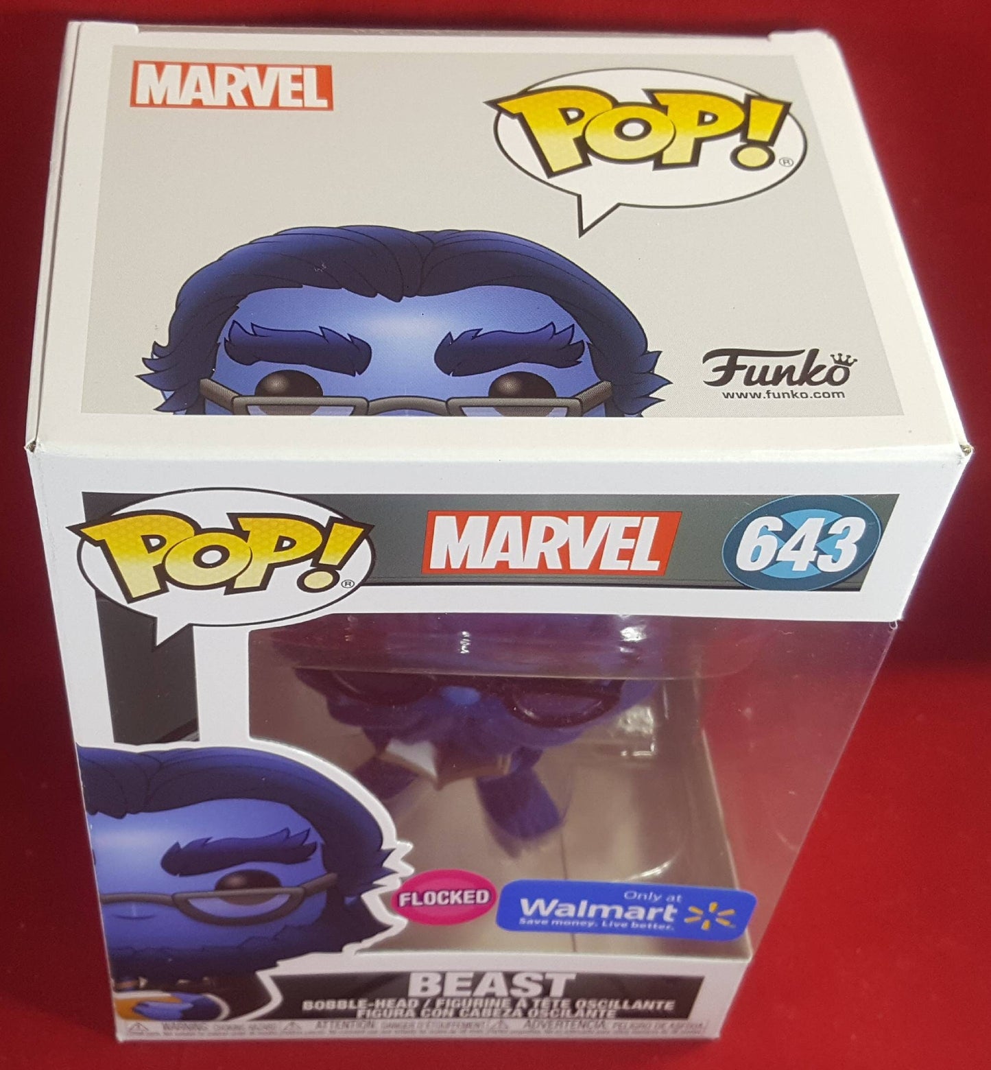Marvel flocked beast Wal-Mart exclusive 643 (nib)