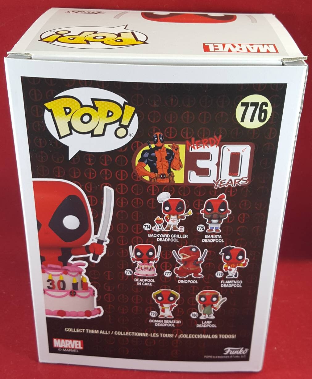 Deadpool 7 11 exclusive funko # 776 metallic cake (nib)