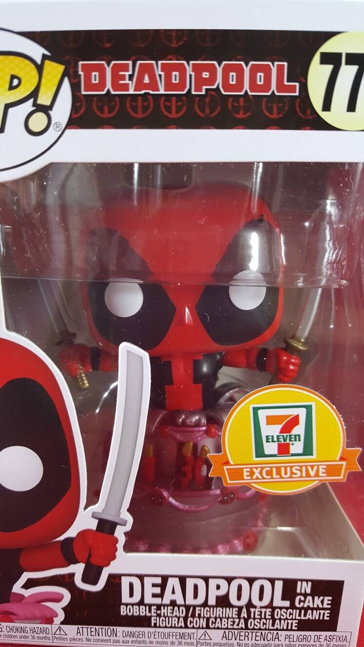 Deadpool 7 11 exclusive funko # 776 metallic cake (nib)
