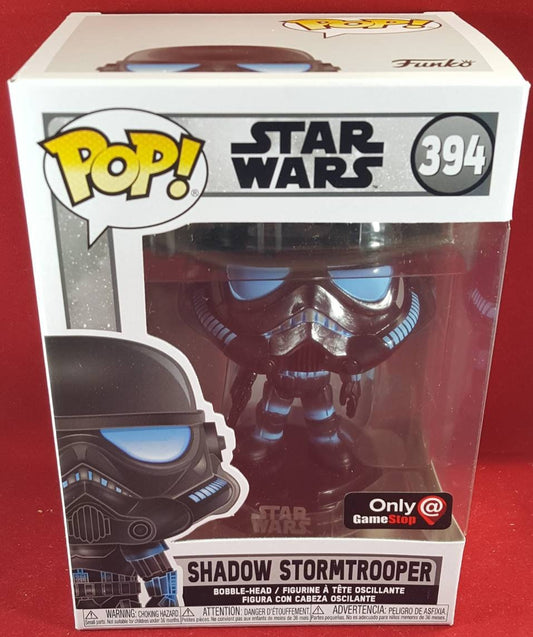 shadow Stormtrooper gamestop exclusive Funko # 394 Star Wars Pop (nib)