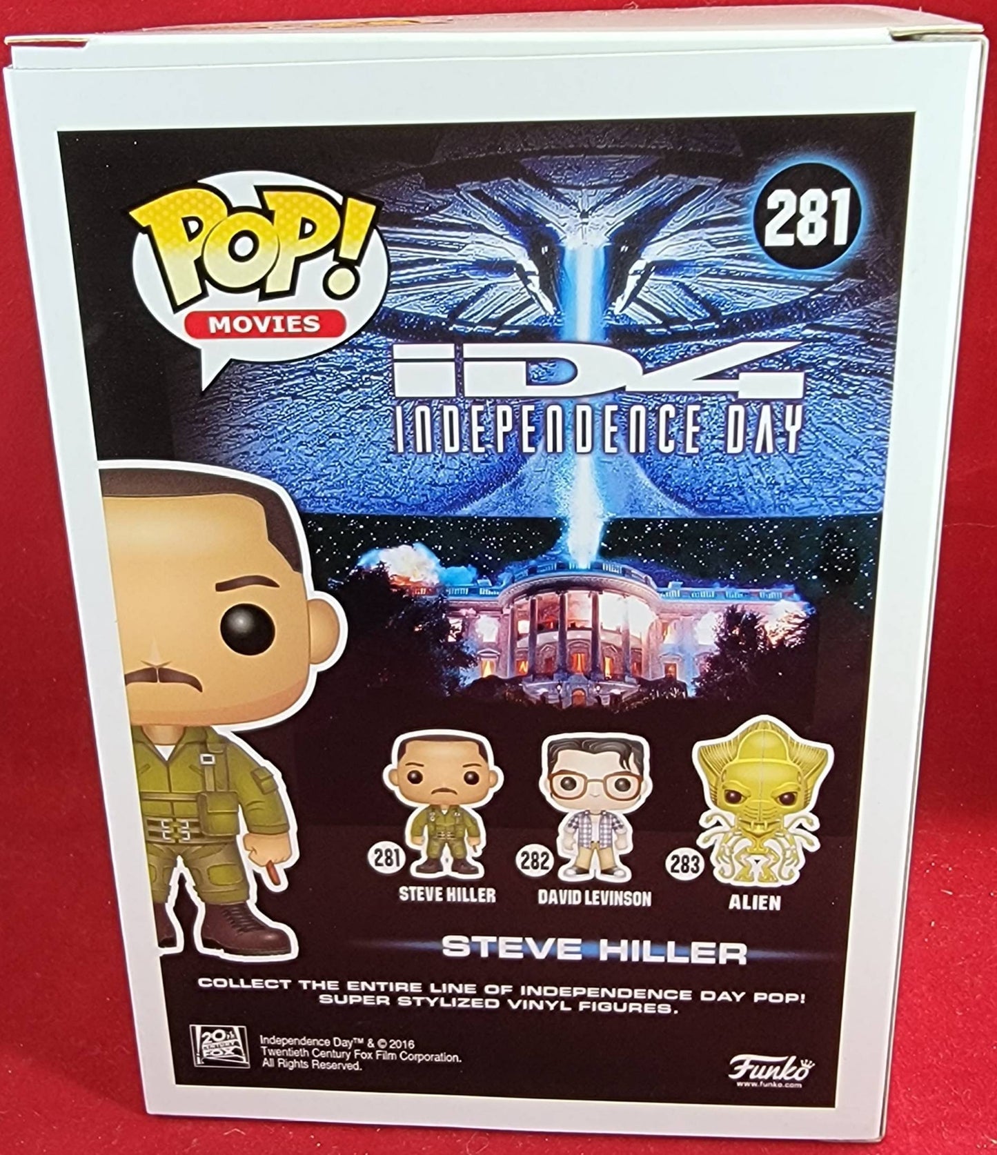Steve hiller of independence day # 281 funko (nib)