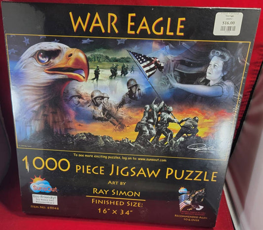 War eagle 1000 piece jigsaw puzzle (nib)