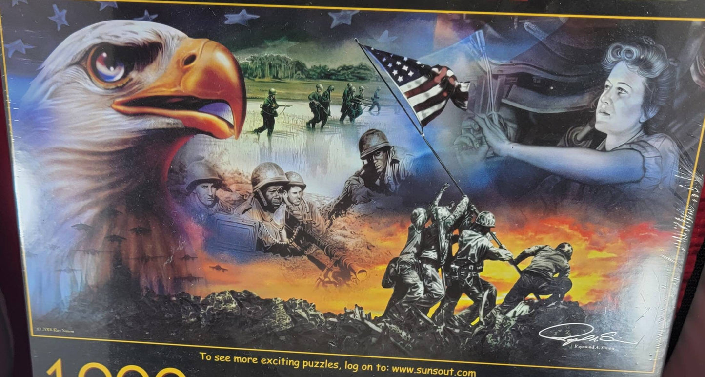 War eagle 1000 piece jigsaw puzzle (nib)