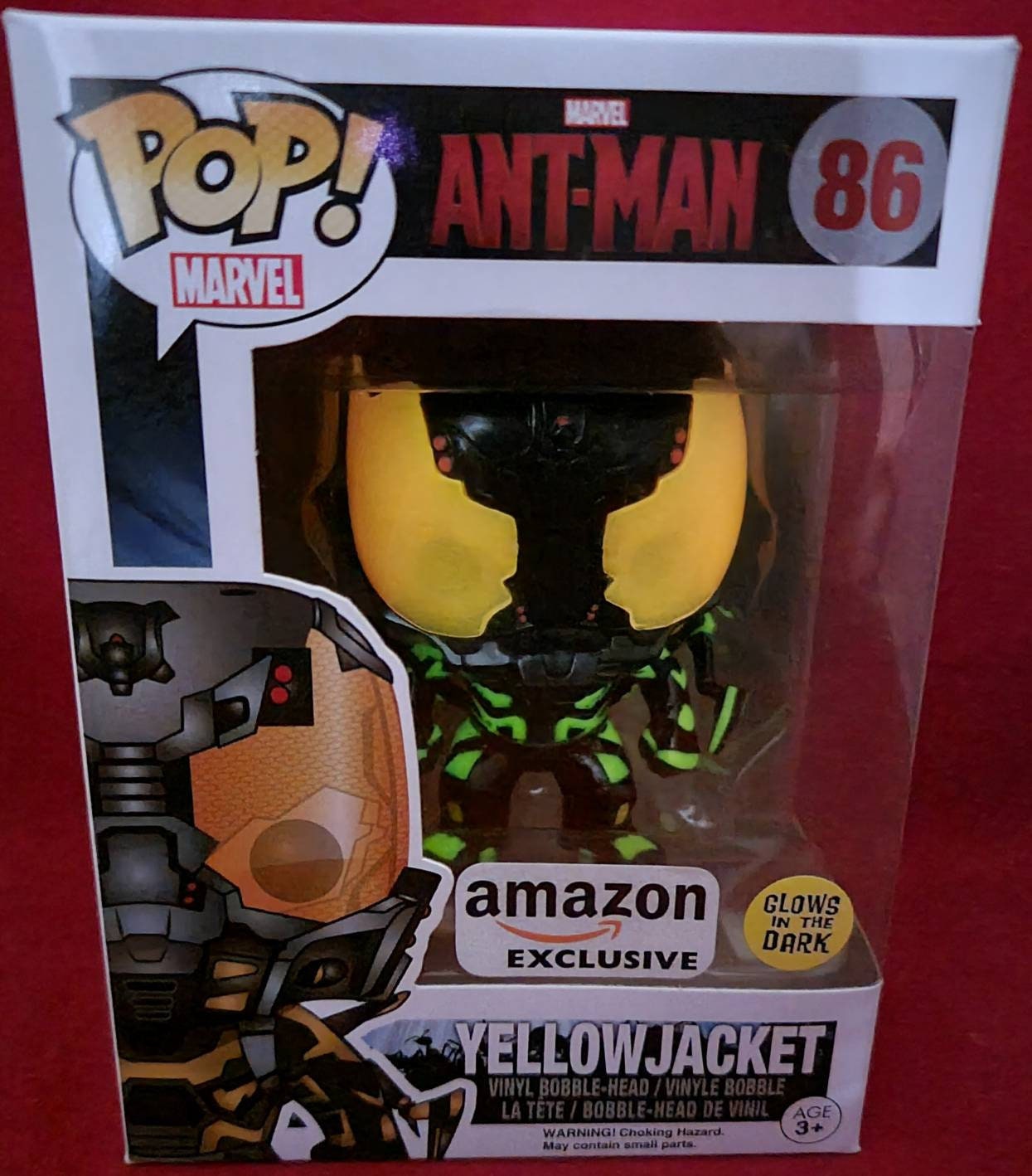 Amazon exclusive Yellow Jacket Glow-in-the-dark funko #86 (nib)