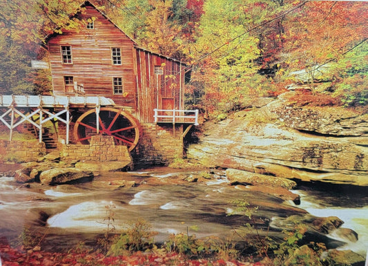 Old mill with waterwheel wangshun 500 piece jigsaw puzzle (nib)