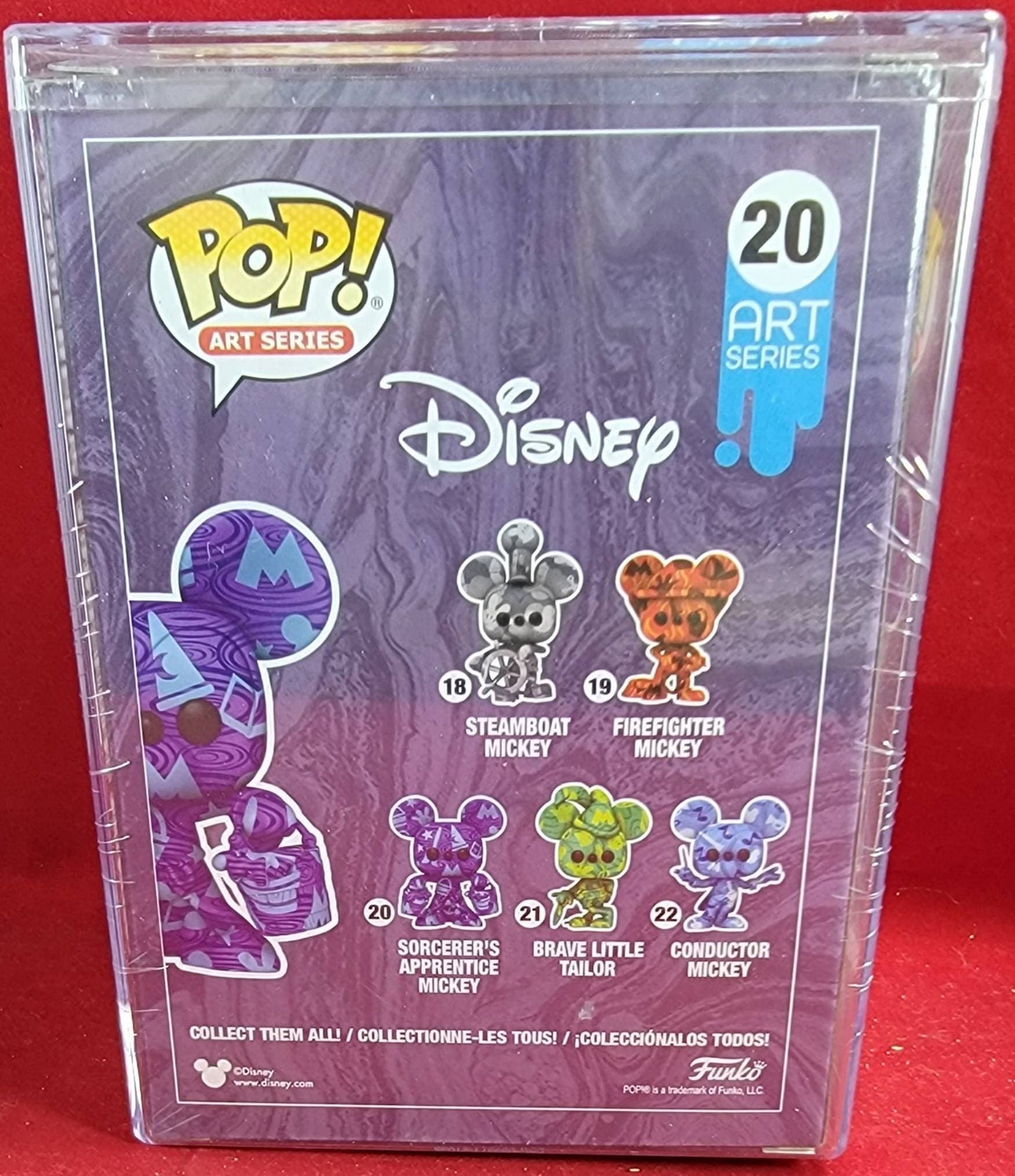 Sorceres Mickey apprentice series 20 art funko (nib)