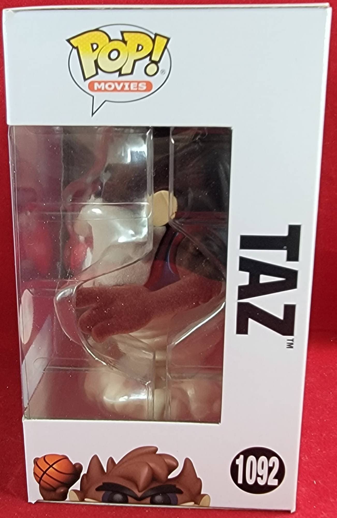 Taz space jam flocked funko # 1092 (nib)