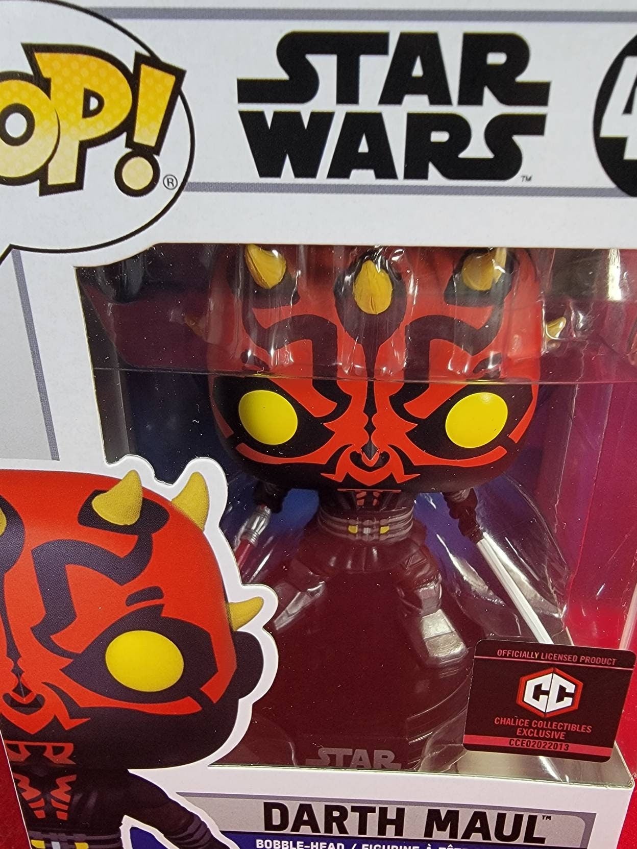 Star Wars Darth maul chalice collectibles exclusive Funko # 450 (nib)