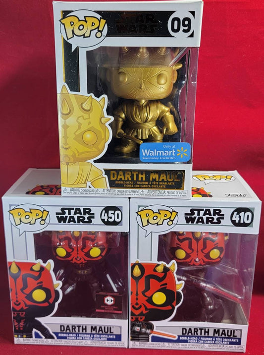 Star Wars Darth maul funko set (nib)