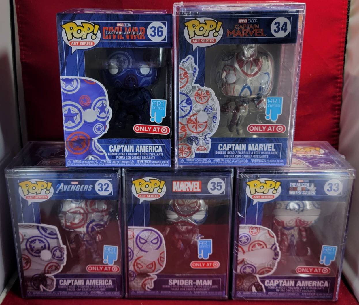 Target funko marvel art exclusive set (nib)