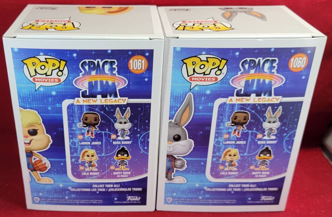 Bugs bunny and Lola bunny space jam funko set (nib)