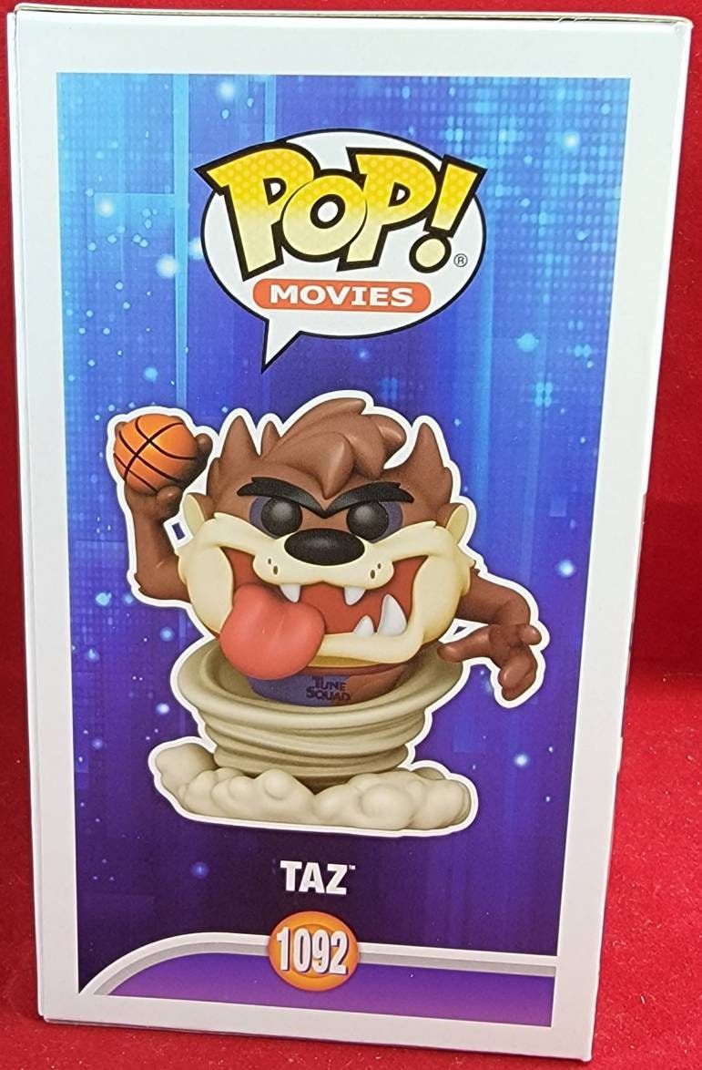 Taz space jam flocked funko # 1092 (nib)