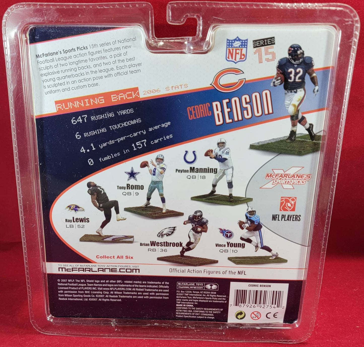 Nfl series 15 Cedric Benson (nib)