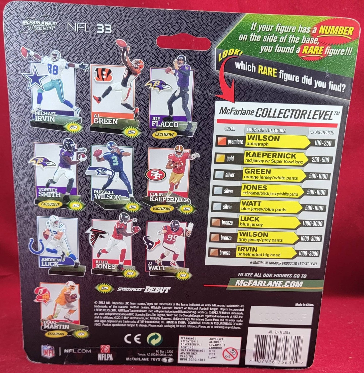 Nfl 33 aj green (nib)