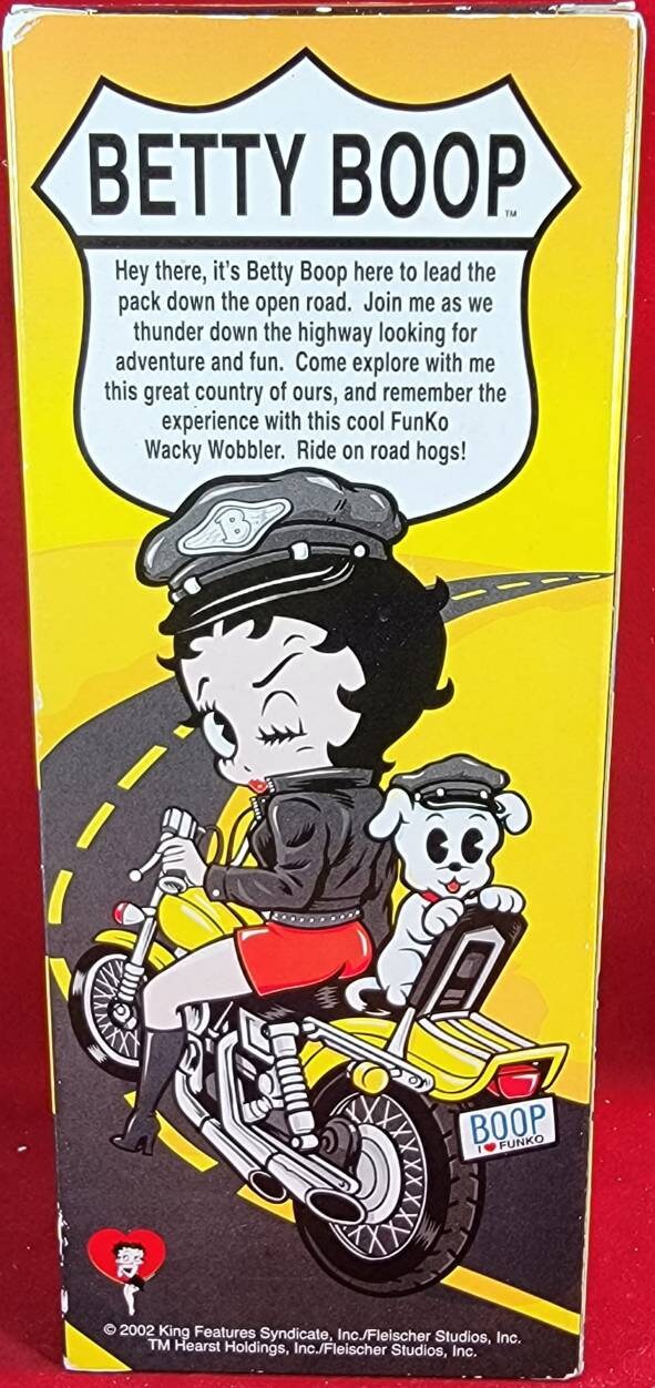 Biker Betty boop wacky wobbler (nib)