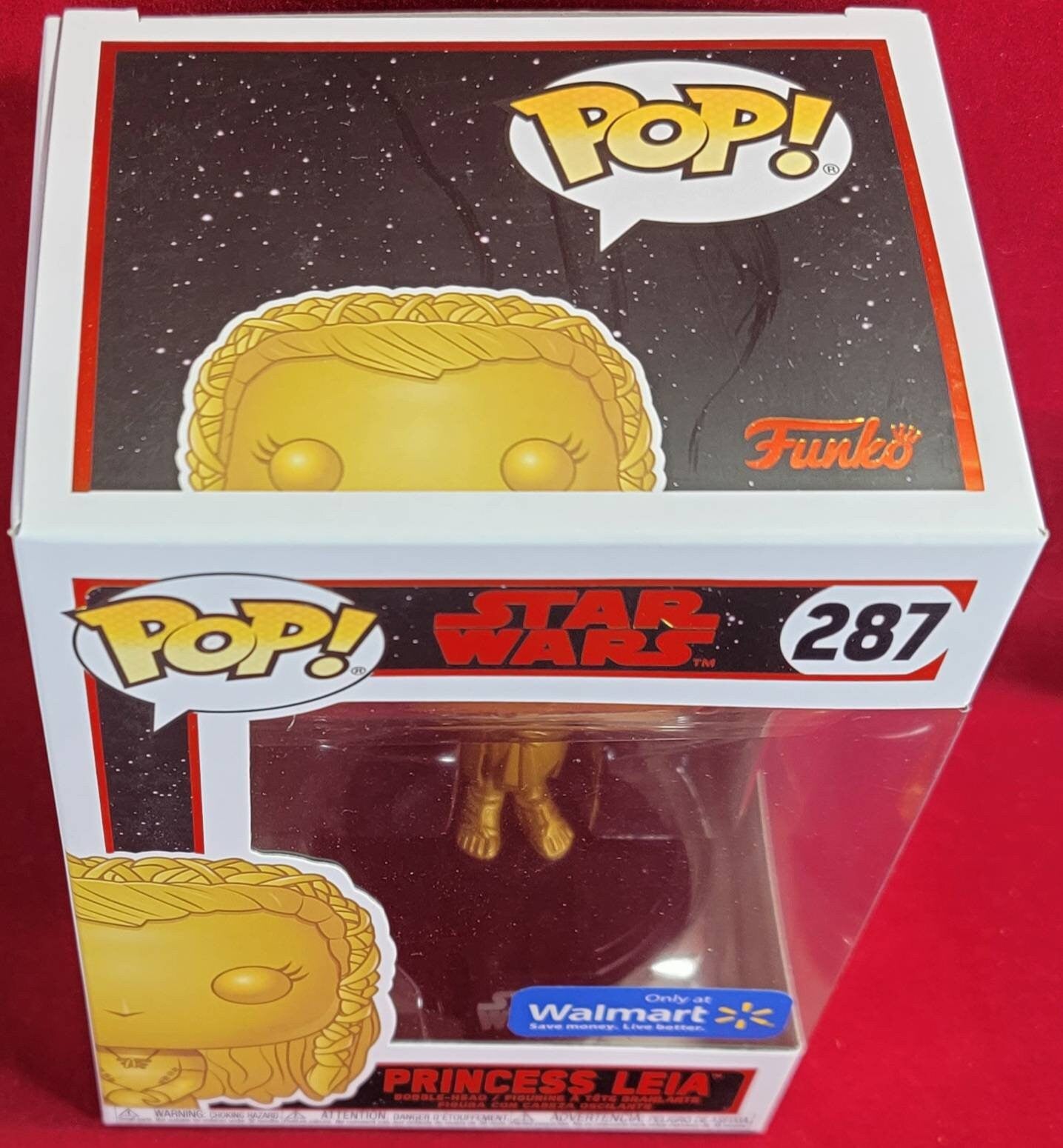 Star Wars princess leia Wal-Mart exclusive Funko # 287 (nib)