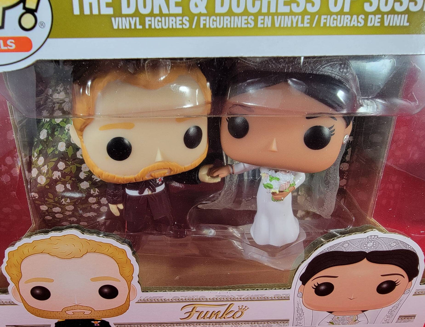 The duke & duchess of Sussex funko set (nib)
