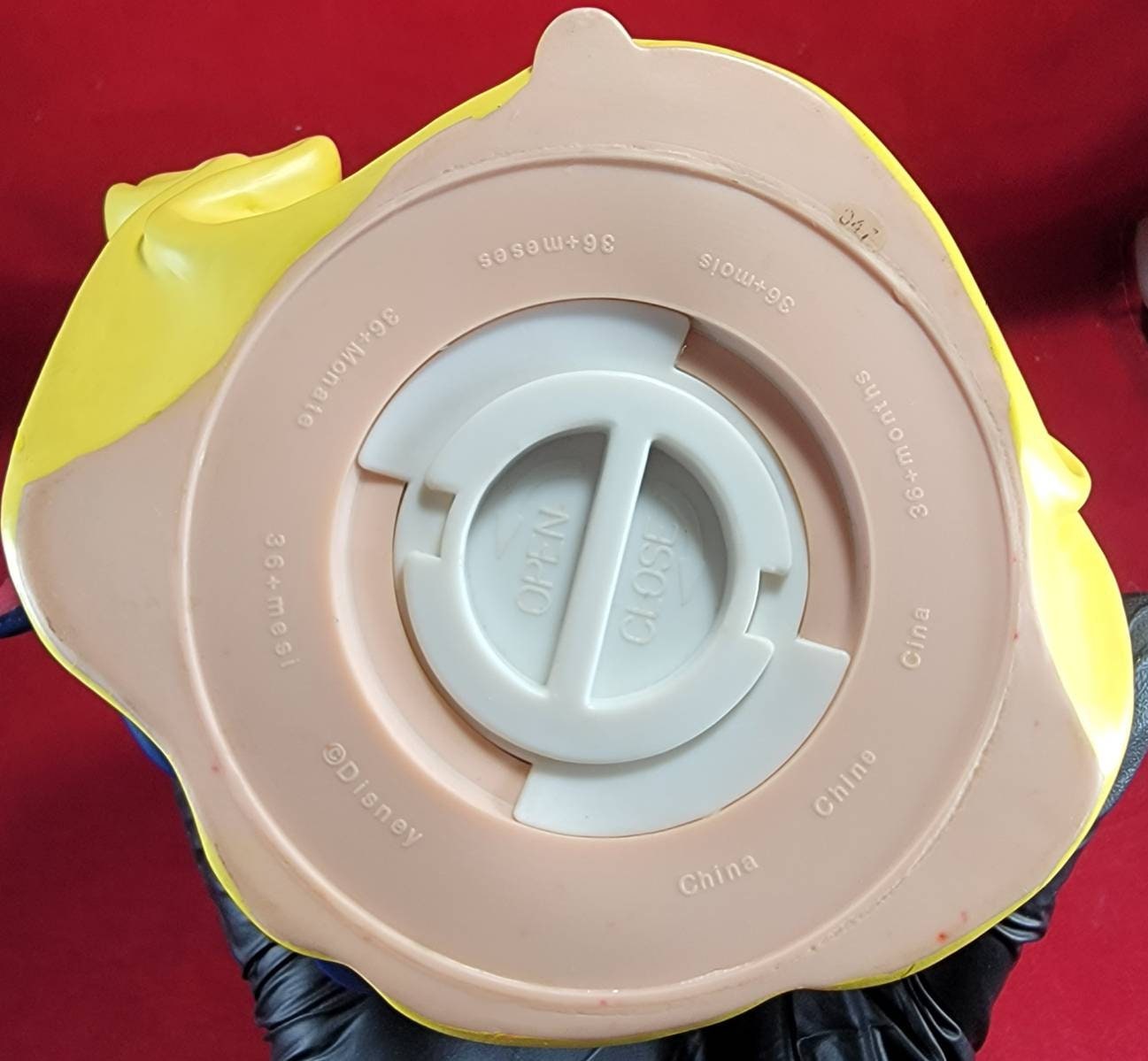 Snow white hard vinyl coin bank