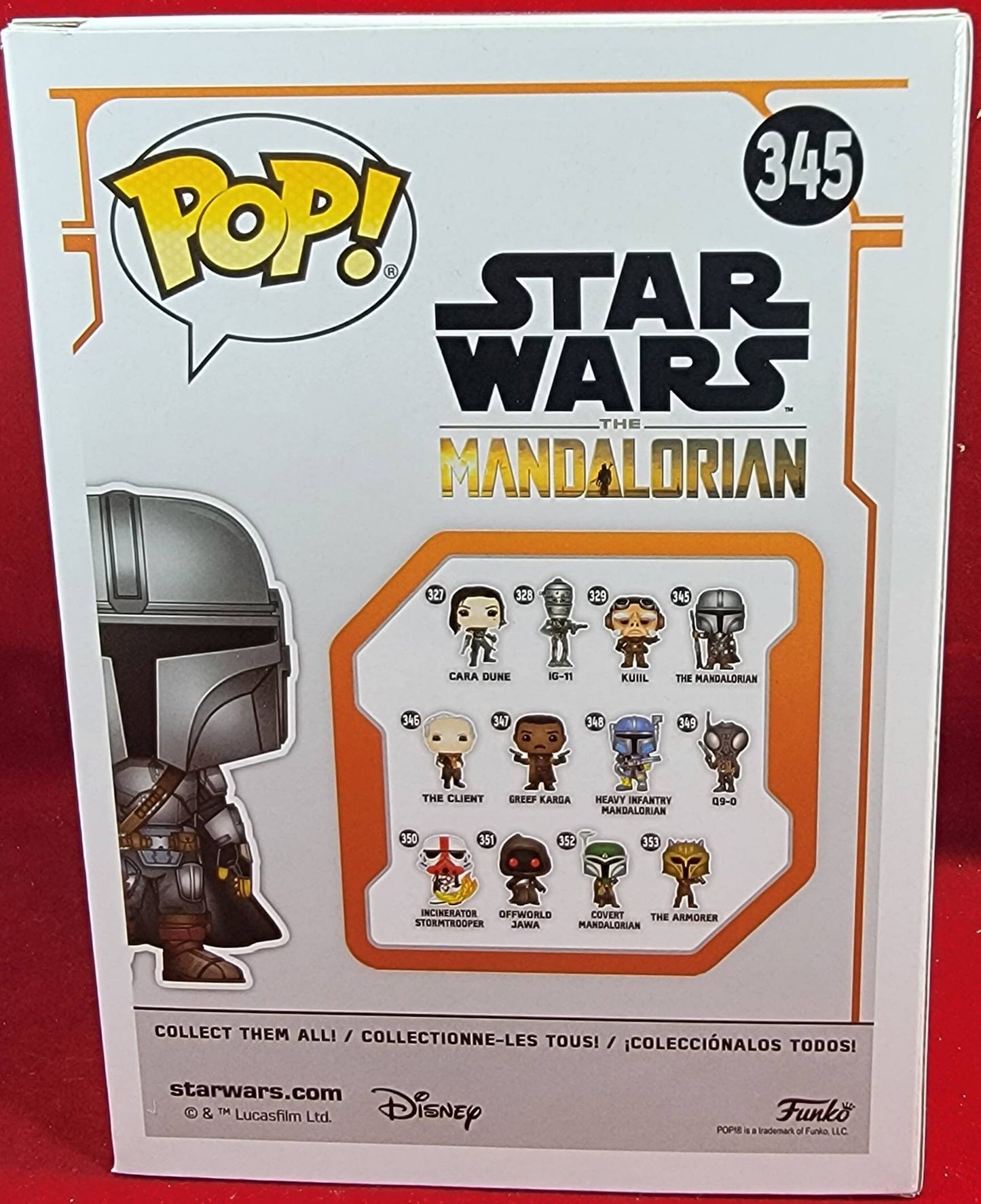 The Mandalorian funko # 345 (nib)