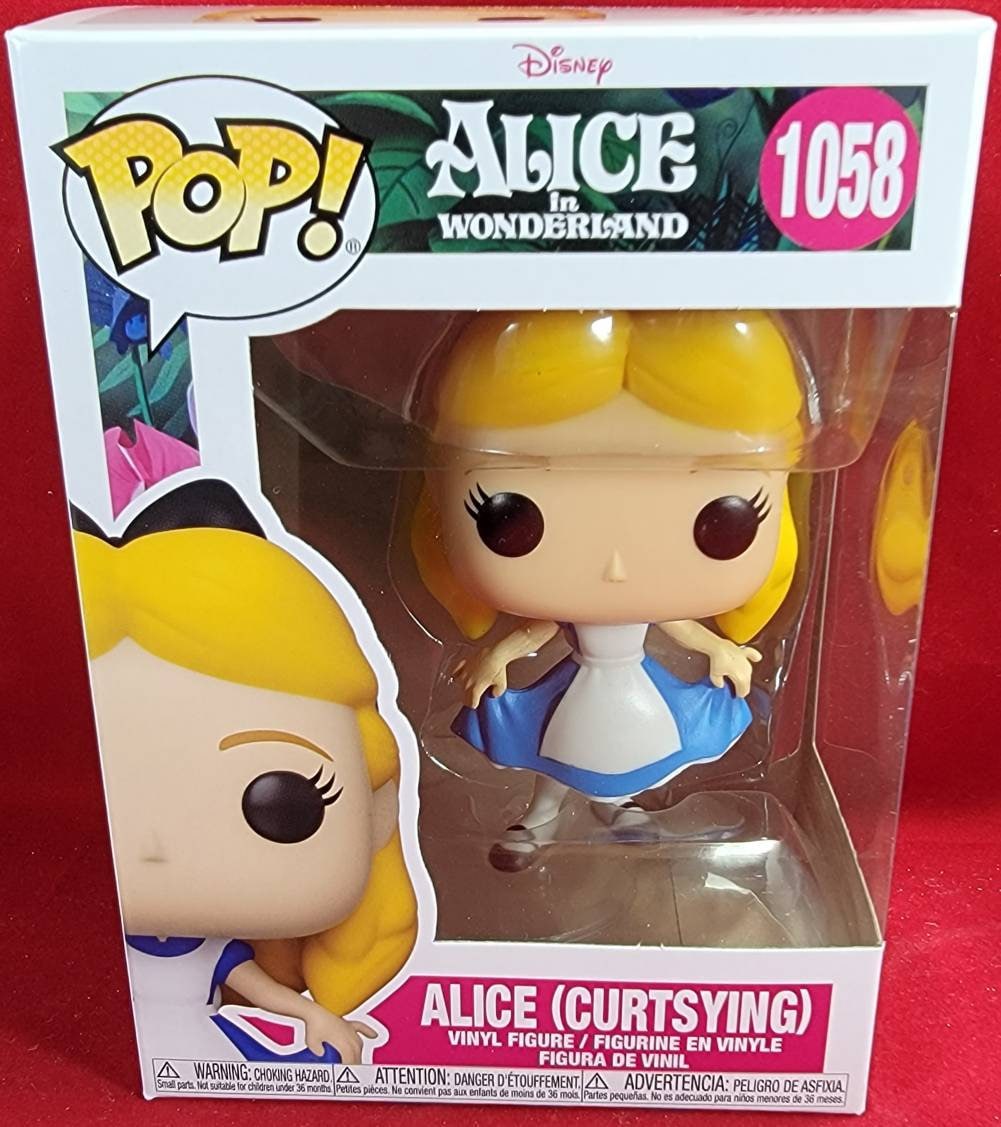 alice curtsying funko # 1058 (nib)