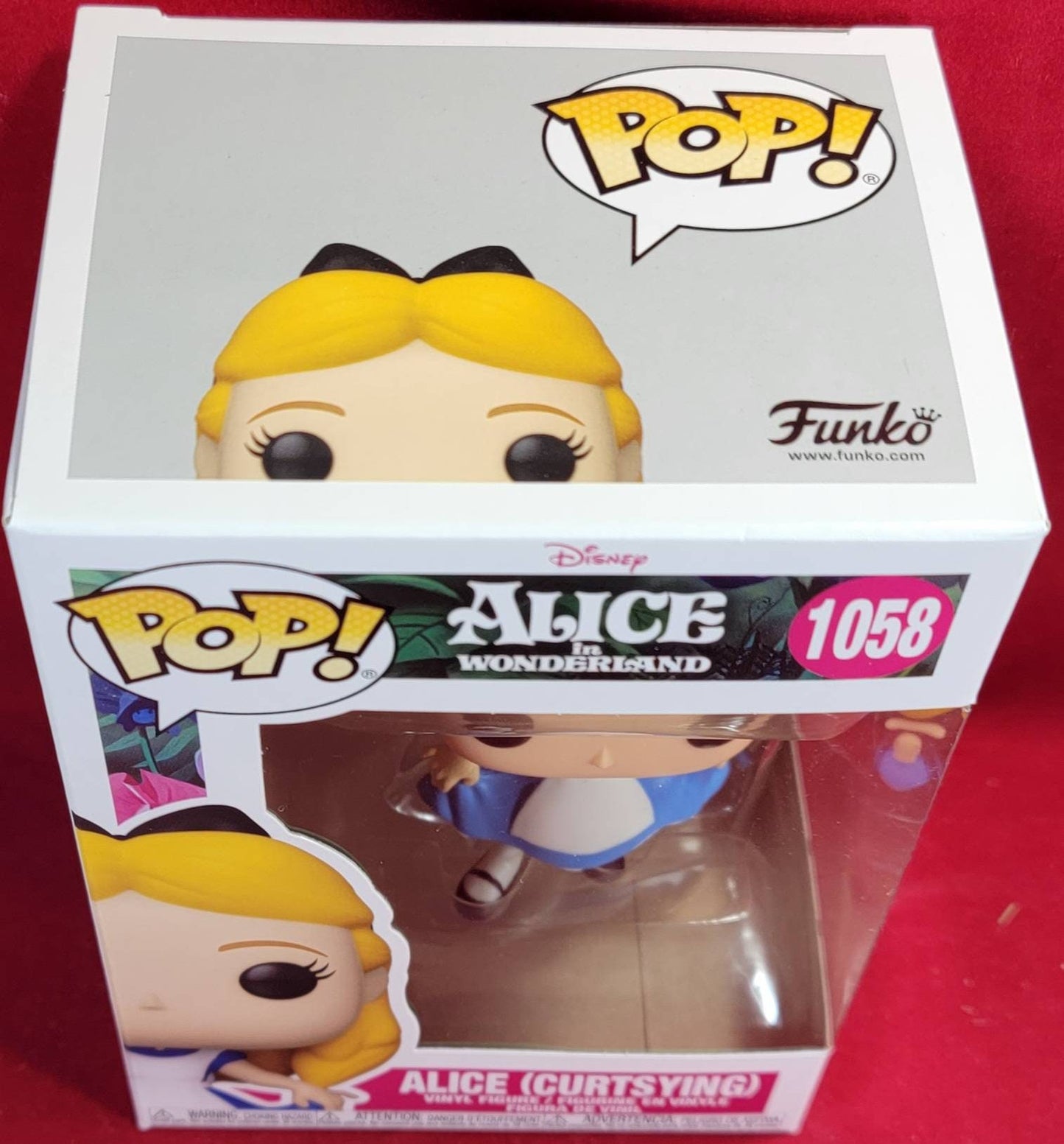 alice curtsying funko # 1058 (nib)