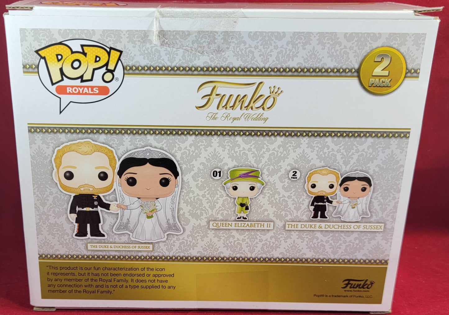 The duke & duchess of Sussex funko set (nib)