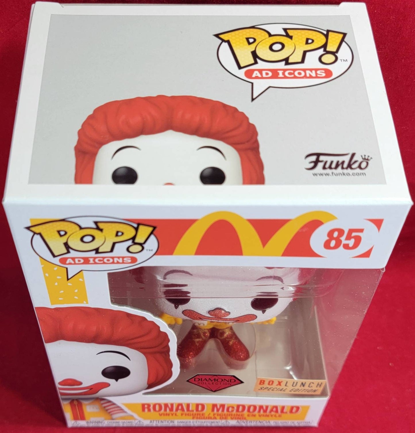 Ronald Mcdonald boxluch exclusive funko # 85 (nib)