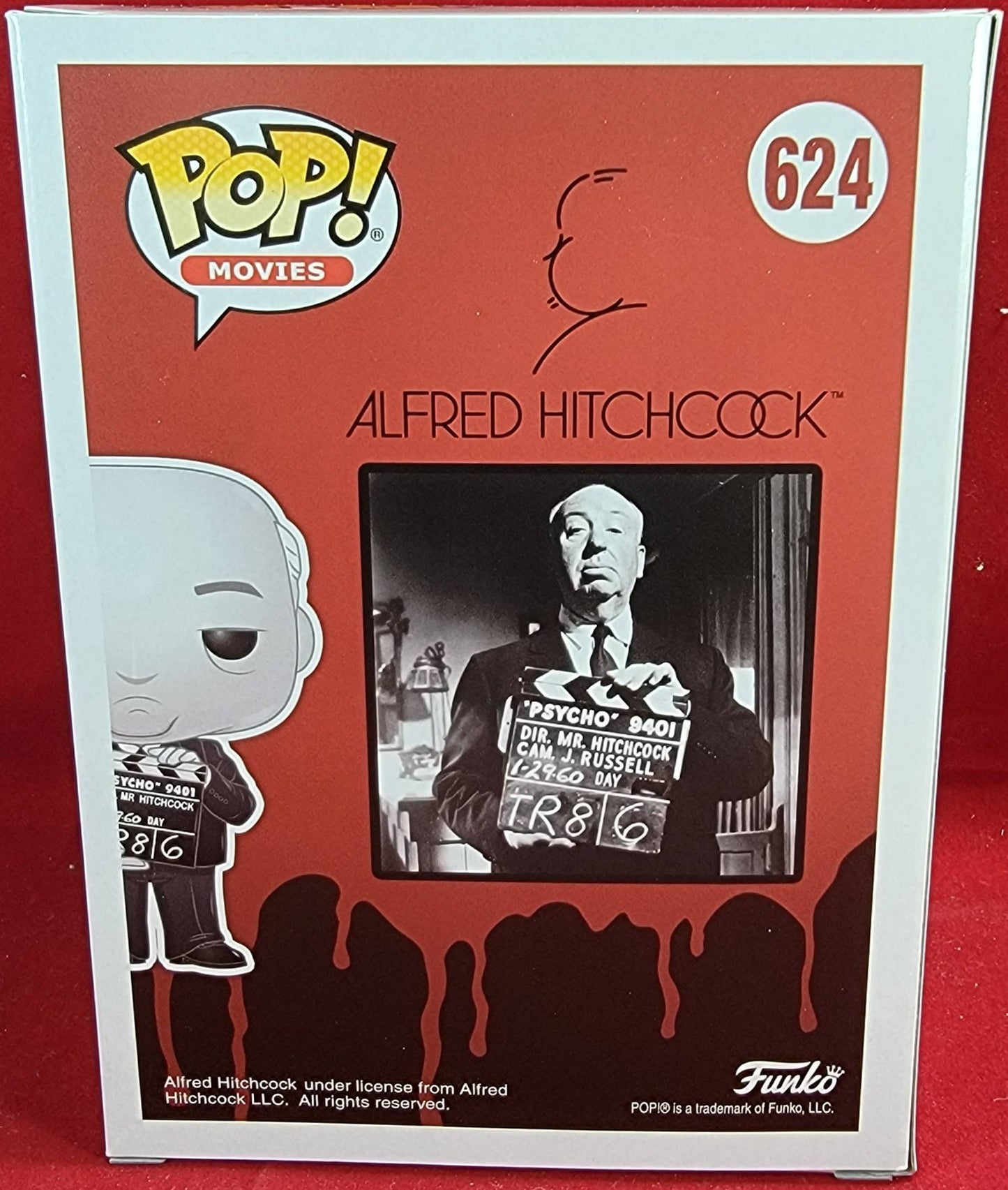 Alfred Hitchcock funko # 624 (nib) With pop protector