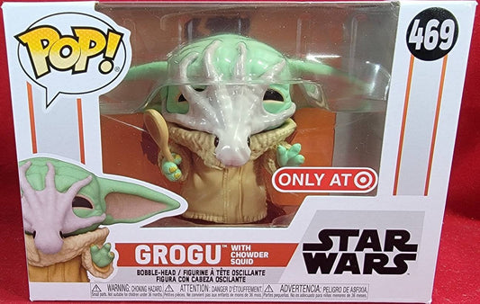 Grogu with squid target exclusive funko # 469 (nib)