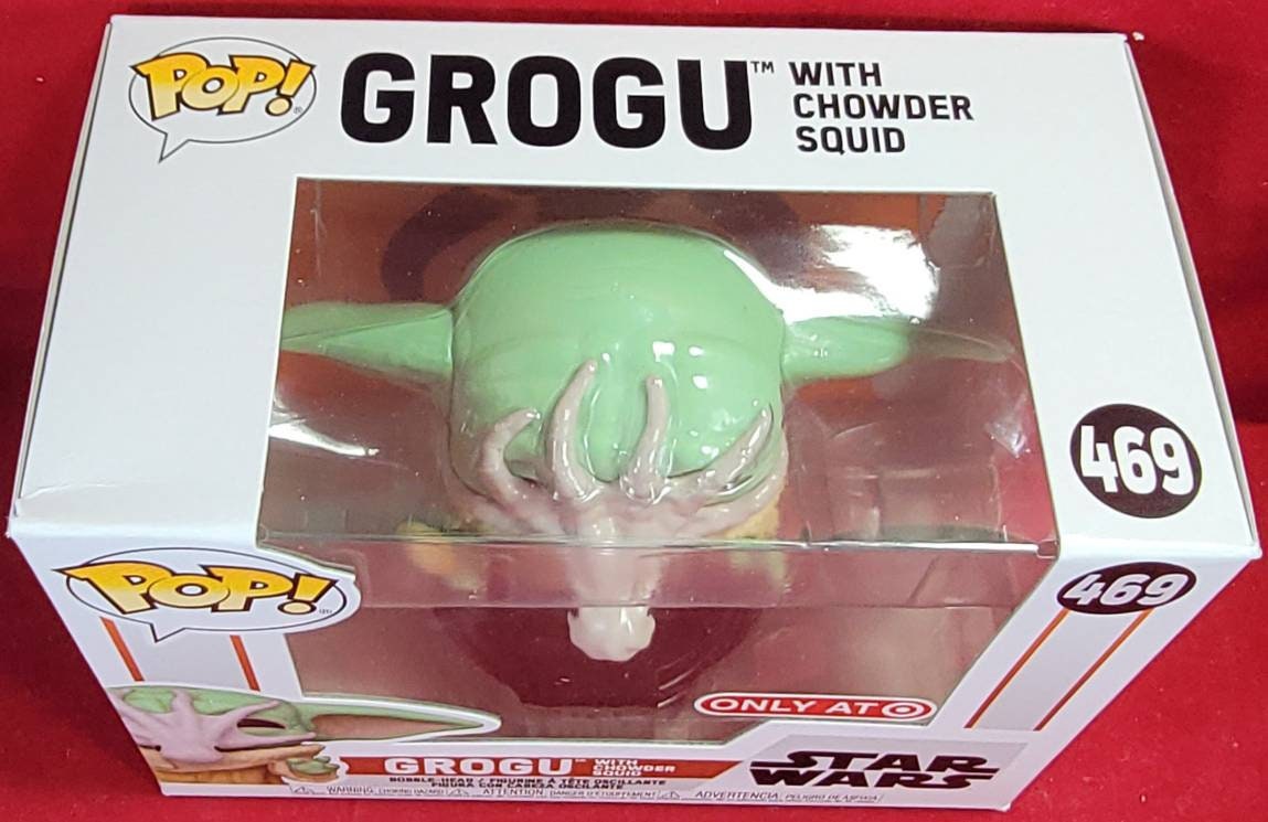 Grogu with squid target exclusive funko # 469 (nib)
