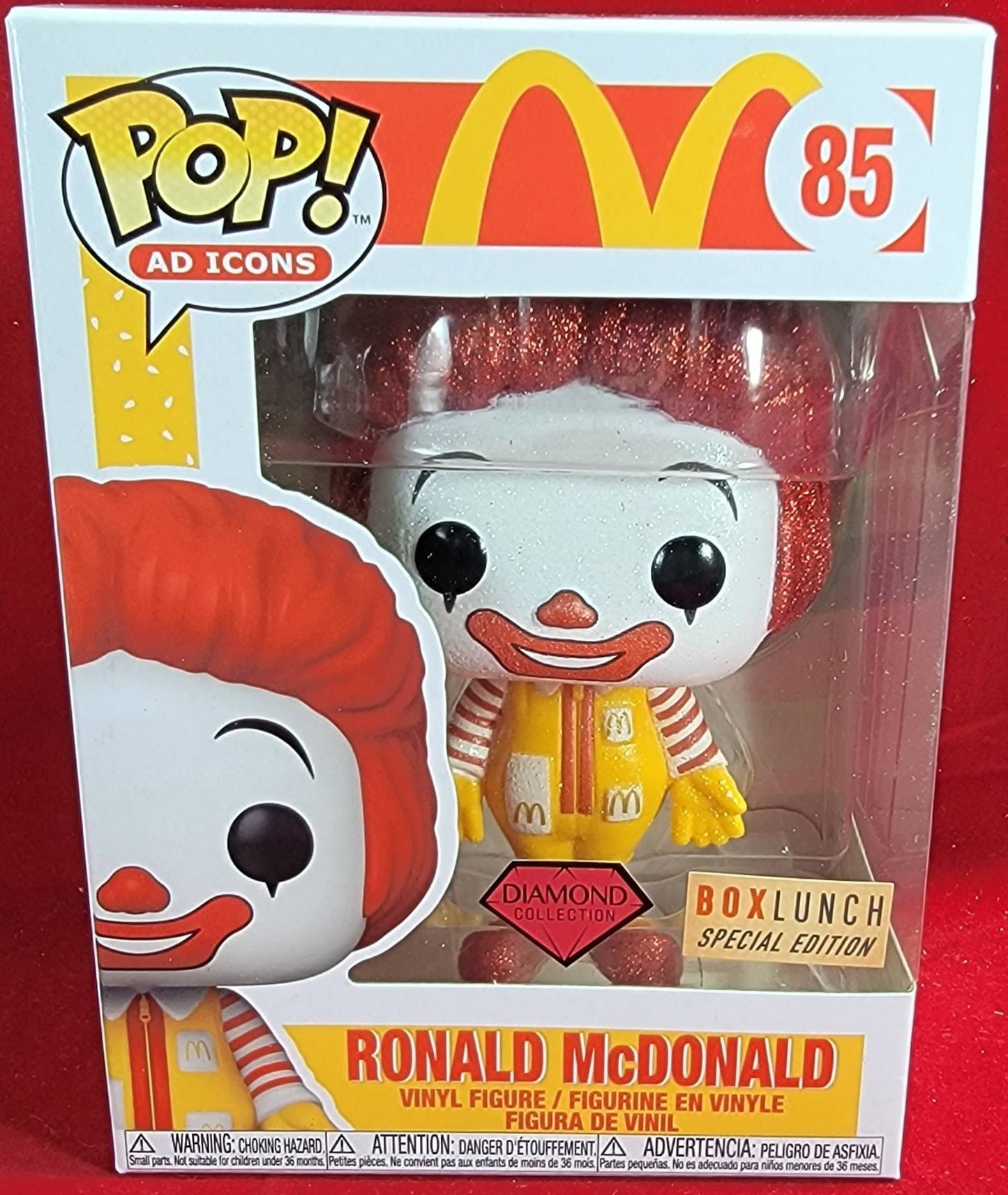 Ronald Mcdonald boxluch exclusive funko # 85 (nib)