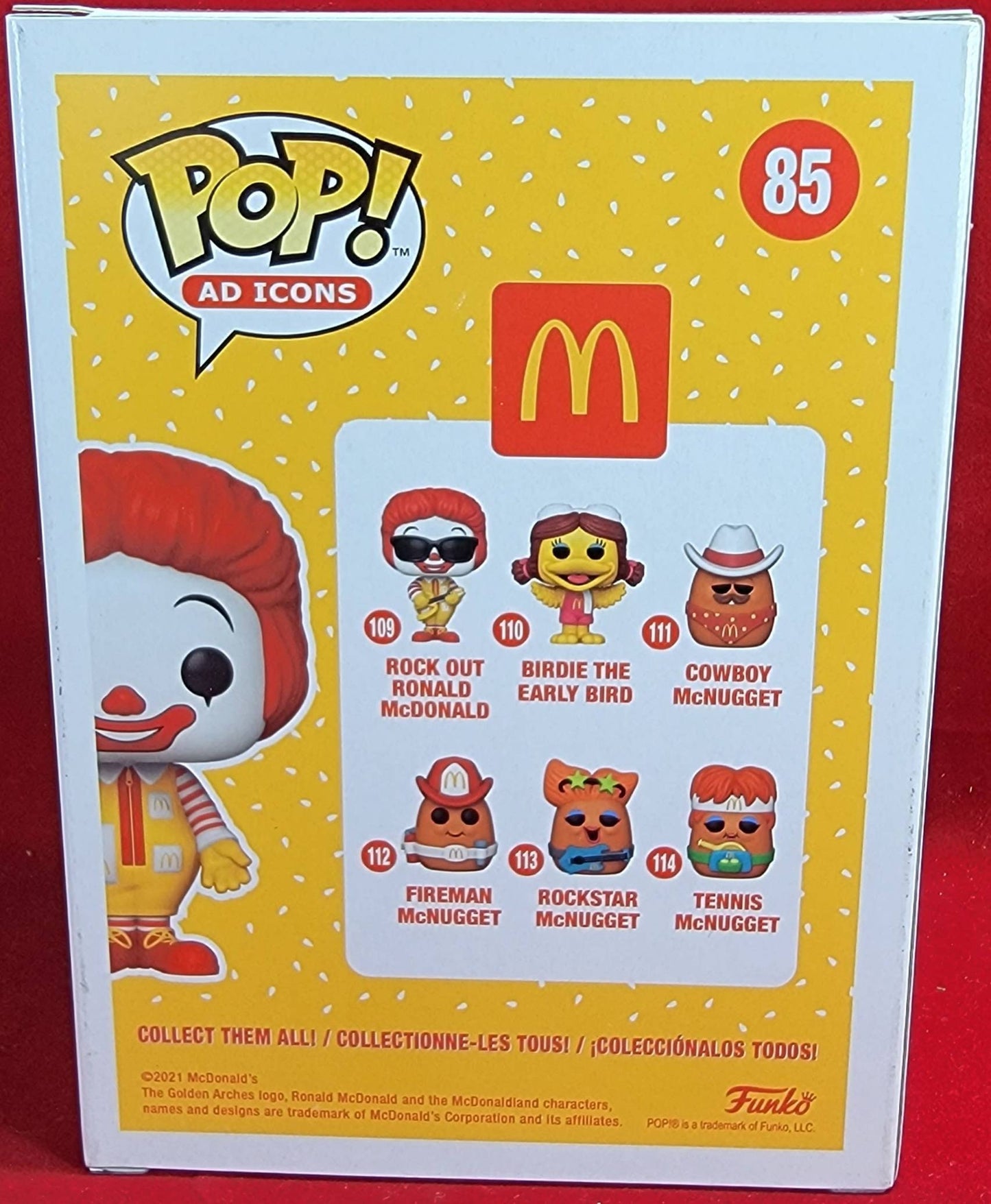 Ronald Mcdonald boxluch exclusive funko # 85 (nib)