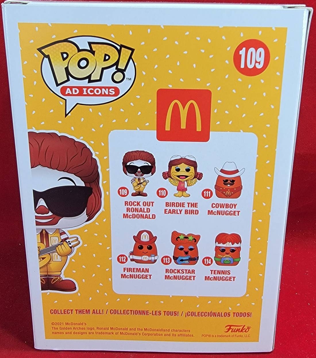 Rock out Ronald Mcdonald funko # 109 (nib)