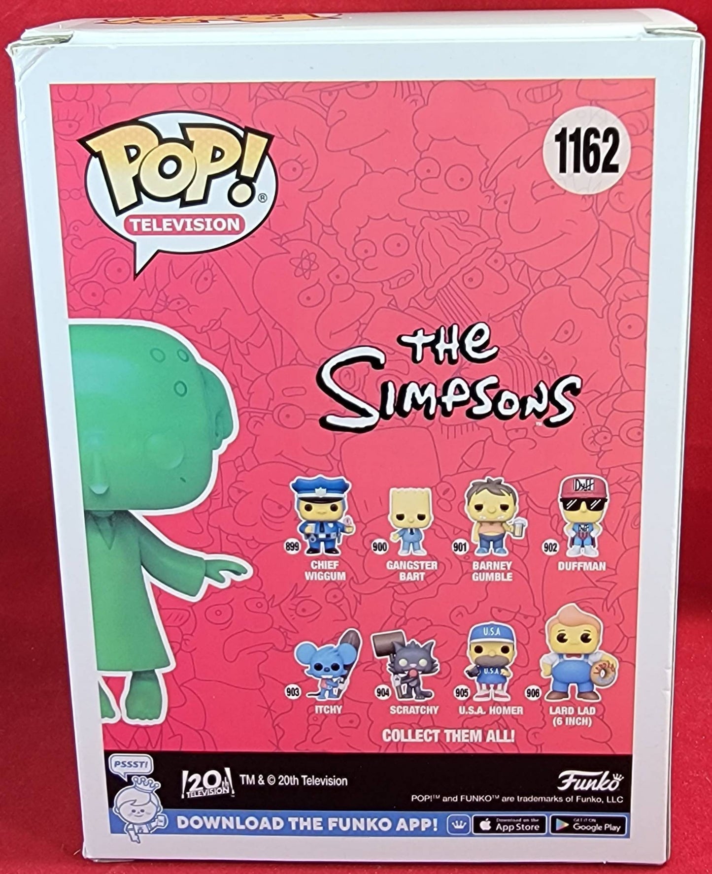 Simpson's glowing Mr. Burns chase px funko # 1162 (nib)