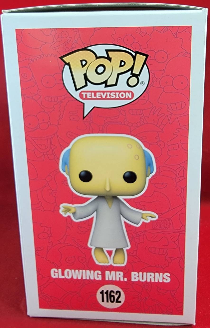 Simpson's glowing Mr. Burns px funko # 1162 (nib)