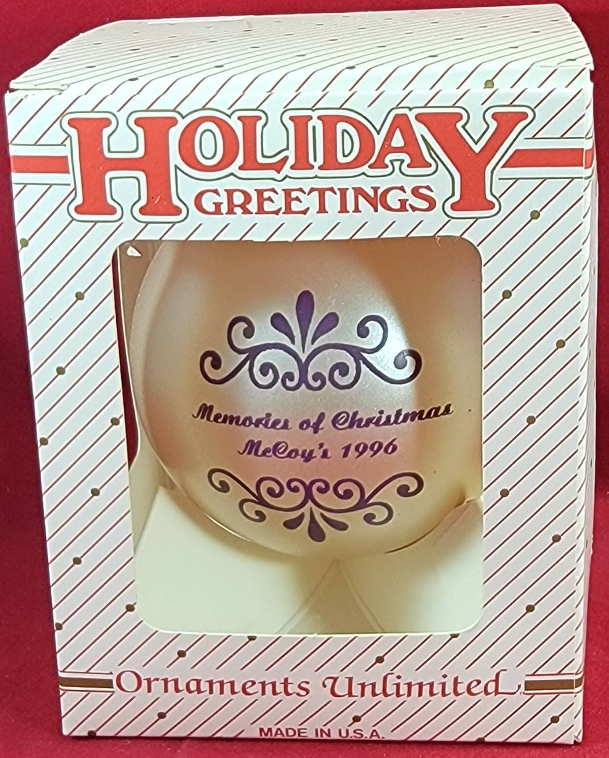 Memories of McCoy's Christmas 1996 (nib)